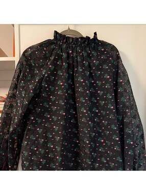 Cynthia Rowley Florence floral top - made in USA - medium